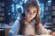 人工智能女孩的未来学习之路，探索智能教育的无限可能，未来教育先锋，人工智能女孩的智能学习之旅